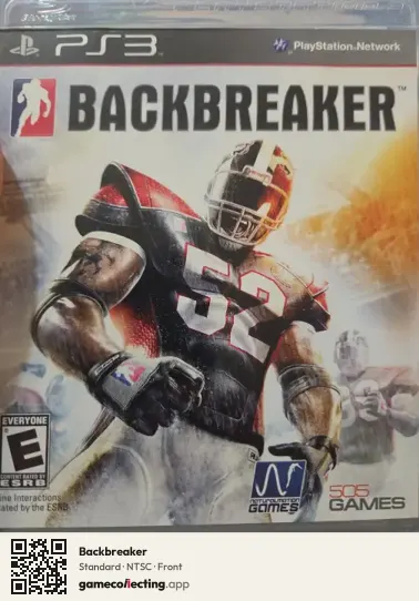 Backbreaker PlayStation 3, NTSC box front