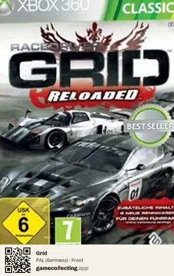 Grid Xbox 360, Germany box front