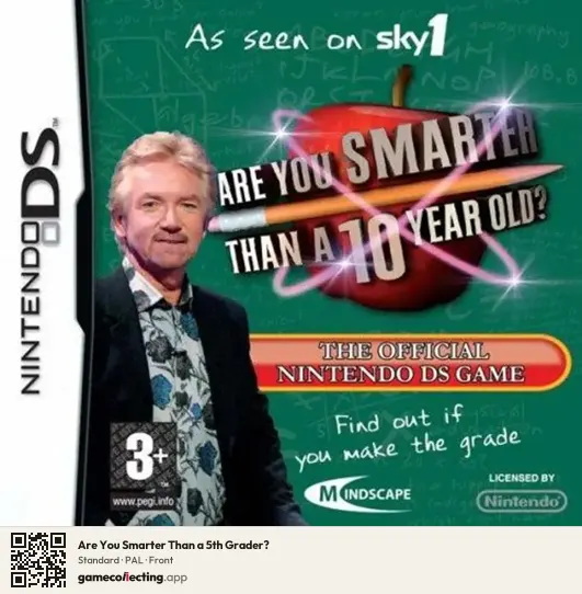 Are You Smarter Than a 5th Grader? Nintendo DS, PAL box front