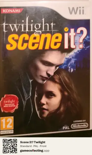 Scene It? Twilight Nintendo Wii, PAL box front