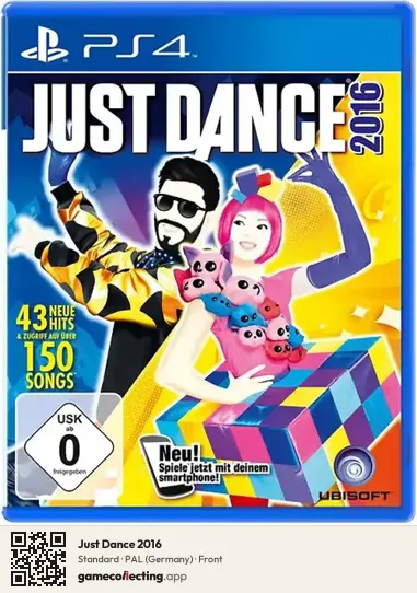 Just Dance 2016 PlayStation 4, Germany box front
