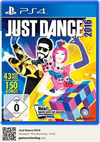 Just Dance 2016 PlayStation 4, Germany box front