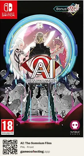 AI: The Somnium Files Nintendo Switch, PAL box front