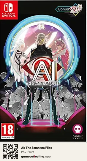 AI: The Somnium Files Nintendo Switch, PAL box front