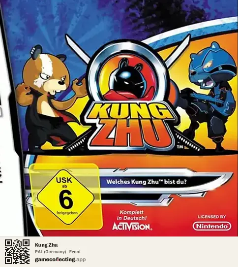 Kung Zhu Nintendo DS, Germany box front
