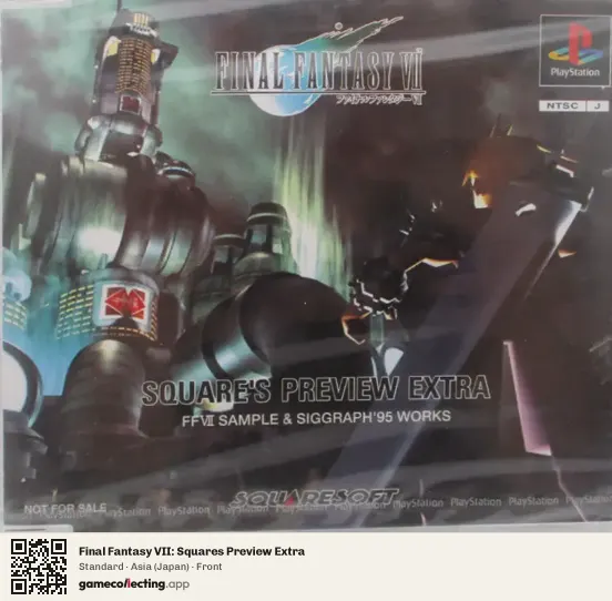 Final Fantasy VII: Squares Preview Extra PlayStation, Asia box front