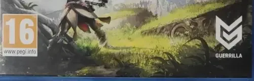 Horizon Zero Dawn, the PEGI square on its front