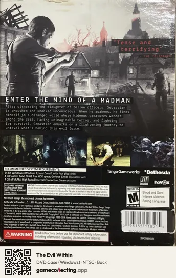 The Evil Within Computer, NTSC box back