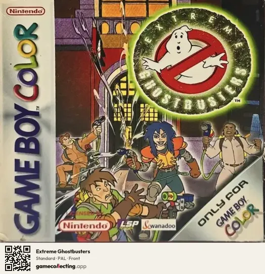 Extreme Ghostbusters Game Boy Color, PAL box front
