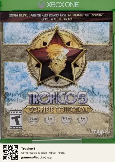 Tropico 5 Xbox One, NTSC box front