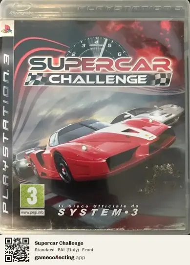 Supercar Challenge PlayStation 3, Italy box front