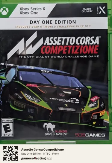 Assetto Corsa Competizione Xbox Series X, NTSC box front