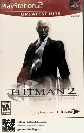 Hitman 2: Silent Assassin PlayStation 2, NTSC box front