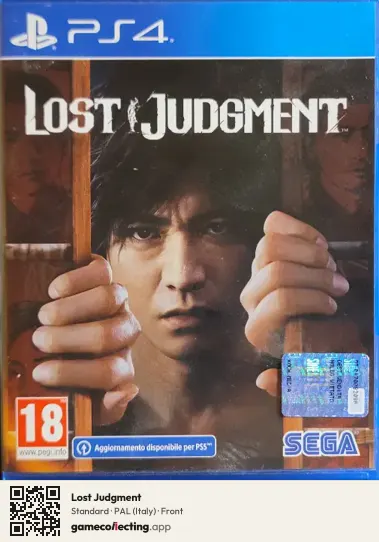 Lost Judgment PlayStation 4, Italy box front