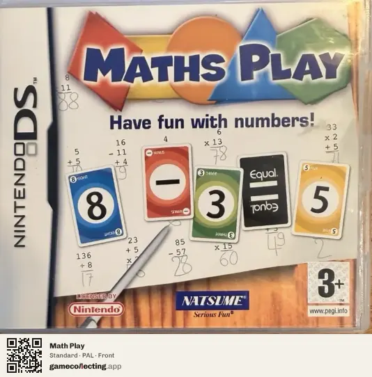 Math Play Nintendo DS, PAL box front