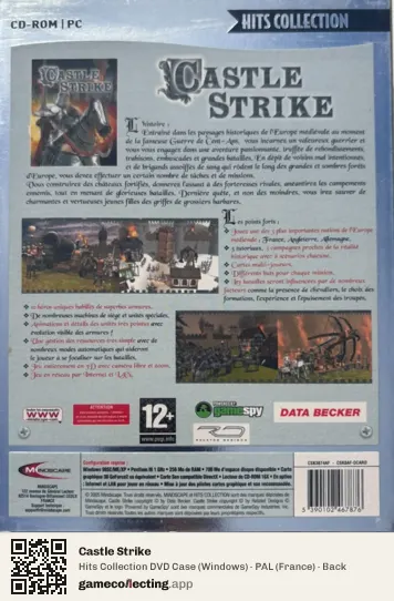 Castle Strike Computer, France box back