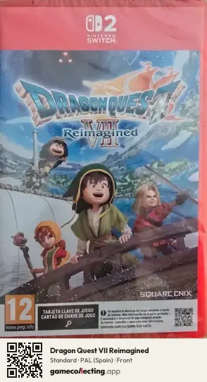Dragon Quest VII Reimagined Nintendo Switch 2, Spain box front