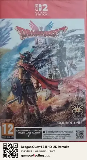 Dragon Quest I & II HD-2D Remake Nintendo Switch 2, Spain box front