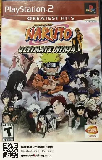 Naruto: Ultimate Ninja PlayStation 2, NTSC box front