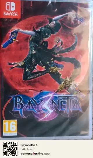Bayonetta 3 Nintendo Switch, PAL box front