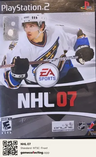 NHL 07 PlayStation 2, NTSC box front