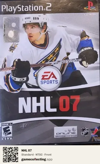 NHL 07 PlayStation 2, NTSC box front