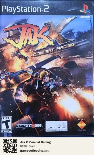 Jak X: Combat Racing PlayStation 2, NTSC box front