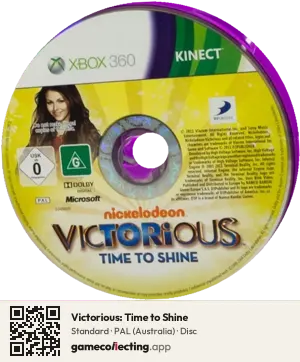 Victorious: Time to Shine Xbox 360, PAL disc