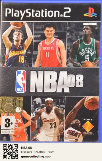 NBA 08 PlayStation 2, Italy box front