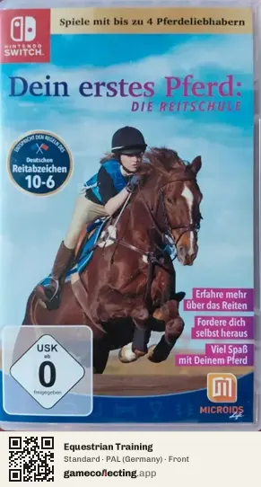 Equestrian Training Nintendo Switch, Germany box front