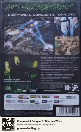 Command & Conquer 3: Tiberium Wars Computer, Italy box back