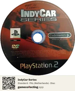 IndyCar Series PlayStation 2, PAL disc