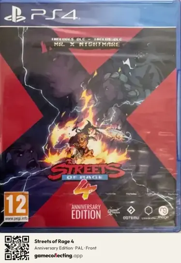 Streets of Rage 4 PlayStation 4, PAL box front