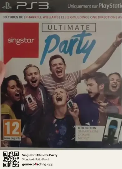 SingStar Ultimate Party PlayStation 3, PAL box front