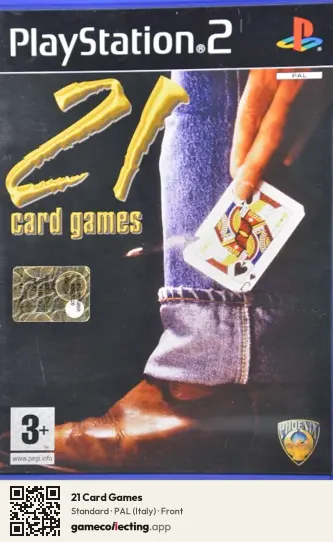 21 Card Games PlayStation 2, Italy box front