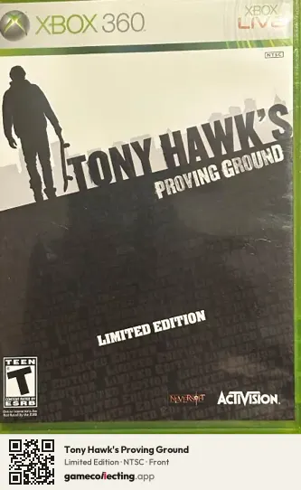 Tony Hawk's Proving Ground Xbox 360, NTSC box front