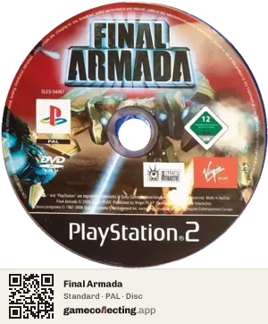 Final Armada PlayStation 2, PAL disc