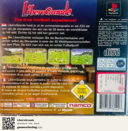 LiberoGrande PlayStation, PAL box back