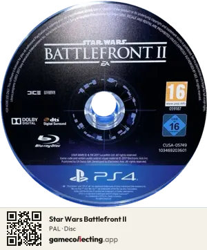 Star Wars Battlefront II PlayStation 4, PAL disc