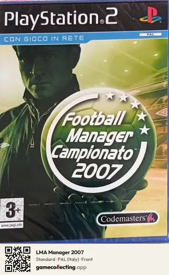 LMA Manager 2007 PlayStation 2, Italy box front