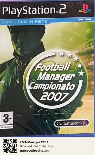 LMA Manager 2007 PlayStation 2, Italy box front