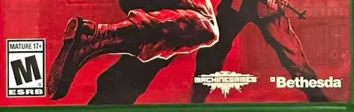 Wolfenstein: The Old Blood, the ESRB box on its front