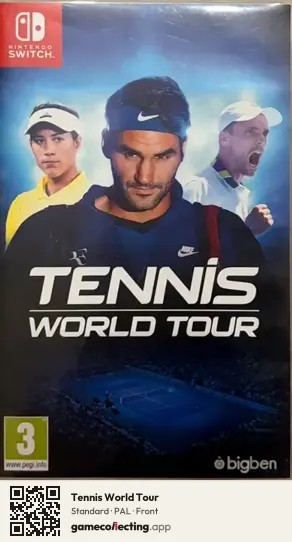 Tennis World Tour Nintendo Switch, PAL box front
