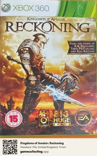 Kingdoms of Amalur: Reckoning Xbox 360, United Kingdom box front