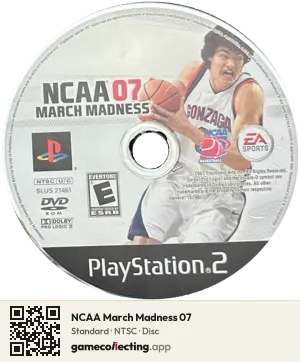 NCAA March Madness 07 PlayStation 2, NTSC disc