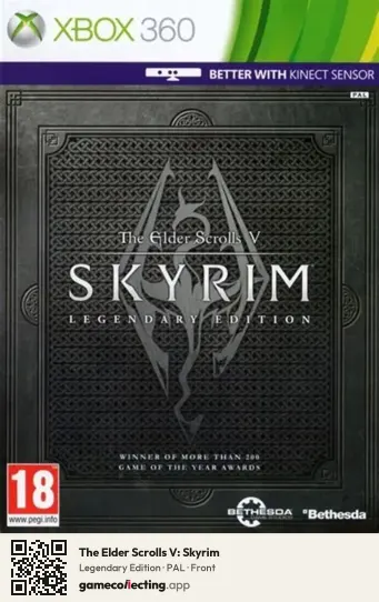 The Elder Scrolls V: Skyrim Xbox 360, PAL box front