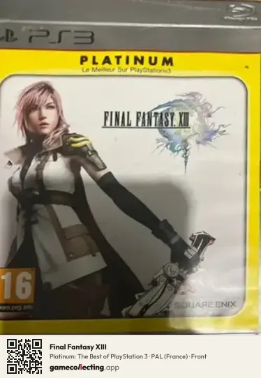 Final Fantasy XIII PlayStation 3, France box front