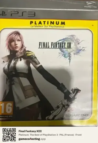 Final Fantasy XIII PlayStation 3, France box front