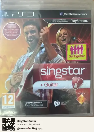 SingStar Guitar PlayStation 3, PAL box front
