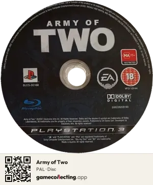 Army of Two PlayStation 3, PAL disc
